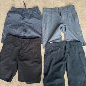 4 shorts, one athletic and 3 golf—lululemom, Oakley